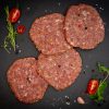 Verse Runder Hamburgers per 4 stuks.
