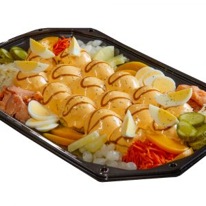 Zalm salade op schaal 8-10 personen