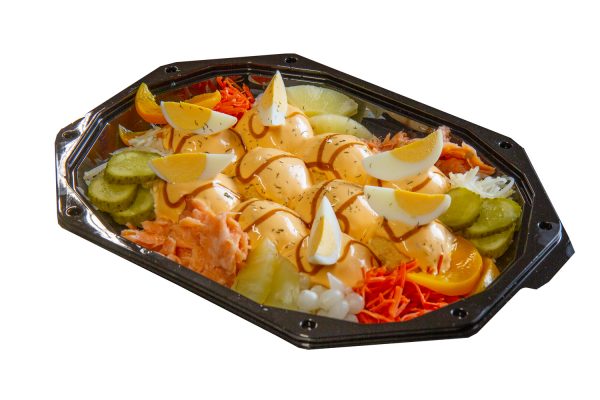 Zalm salade op schaal 5-6 personen