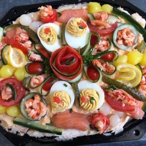 Zalm salade op schaal 8-10 personen